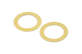 Brass Circle Connector, 24 Raw Brass Circle Connectors (22x0.45mm) A1351