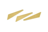 Pirinç Üçgen Tılsım, 1 Delikli 24 Ham Pirinç Üçgen Tılsım, Küpeler, Bulgular (37x10x0,50 mm) A1405