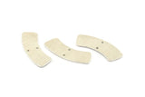 Silver Rectangle Bar, 2 925 Silver Rectangle Bars With 2 Holes (28x8x0.80mm) P011