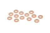 Copper Circle Connector, 100 Raw Copper Circle Rings, Findings (8x0.80mm) M008