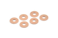 Copper Circle Connector, 50 Raw Copper Circle Rings, Findings (10x0.80mm) M006