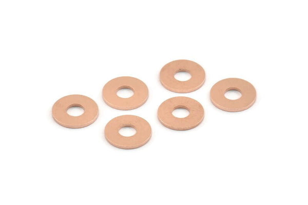 Copper Circle Connector, 50 Raw Copper Circle Rings, Findings (10x0.80mm) M006