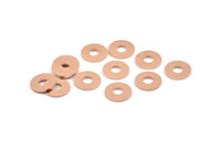 Copper Circle Connector, 50 Raw Copper Circle Rings, Findings (10x0.80mm) M006
