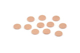 Copper Round Tag, 100 Raw Copper Round Stamping Blanks, Findings (6x0.70mm) M01428
