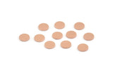 Copper Round Tag, 100 Raw Copper Round Stamping Blanks, Findings (6x0.80mm) M001