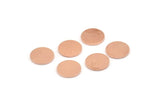 Copper Round Tag, 50 Raw Copper Round Stamping Blanks, Findings (10x0.80mm) M003