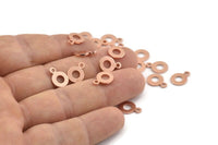 Bakır Çember Tılsımı, 1 Döngülü 100 Ham Bakır Çember Tılsımı, Bulgular (11x8x0,80 mm) M011