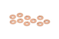 Bakır Çember Tılsımı, 1 Delikli 50 Ham Bakır Çember Tılsımı, Bulgular (10x0,80 mm) M015