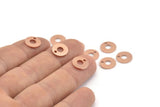 Bakır Çember Tılsımı, 1 Delikli 50 Ham Bakır Çember Tılsımı, Bulgular (10x0,80 mm) M015