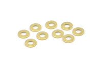 Brass Circle Connector, 100 Raw Brass Circle Rings, Findings (8x0.80mm) M033