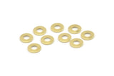 Brass Circle Connector, 100 Raw Brass Circle Rings, Findings (8x0.80mm) M033
