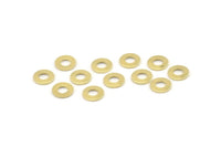 Brass Circle Connector, 100 Raw Brass Circle Rings, Findings (8x0.80mm) M033