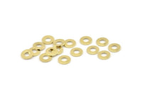 Brass Circle Connector, 100 Raw Brass Circle Rings, Findings (8x0.80mm) M033