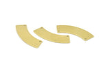 Brass Rectangle Blank 10 Raw Brass Rectangle Stamping Blanks With 2 Holes (37x10x0.80mm) M077
