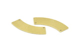 Brass Rectangle Blank 10 Raw Brass Rectangle Stamping Blanks With 2 Holes (37x10x0.80mm) M077