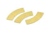 Brass Rectangle Blank, 10 Textured Raw Brass Rectangle Stamping Blanks (37x10x0.80mm) M099