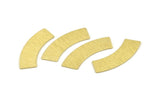 Brass Rectangle Blank, 10 Textured Raw Brass Rectangle Stamping Blanks (37x10x0.80mm) M099