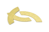Brass Rectangle Blank, 8 Textured Raw Brass Rectangle Stamping Blanks (50x10x0.80mm) M100