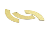 Brass Rectangle Blank, 8 Textured Raw Brass Rectangle Connectors With 2 Holes, Stamping Blanks (50x10x0.80mm) M102