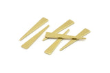 Brass Triangle Blank, 50 Raw Brass Tiny Triangle Stamping Blanks, Findings (26x4.5x0.80mm) M142