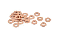 Copper Circle Connector, 100 Raw Copper Circle Rings, Findings (8x0.80mm) M008