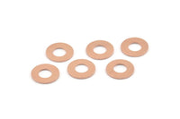 Copper Circle Connector, 50 Raw Copper Circle Rings, Findings (12x0.80mm) M007