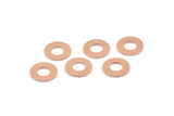 Copper Circle Connector, 50 Raw Copper Circle Rings, Findings (12x0.80mm) M007