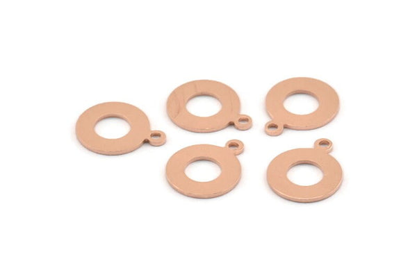Bakır Çember Tılsımı, 1 Döngülü 50 Ham Bakır Çember Tılsımı, Bulgular (15x12x0,80 mm) M012