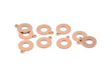 Bakır Çember Tılsımı, 1 Döngülü 50 Ham Bakır Çember Tılsımı, Bulgular (15x12x0,80 mm) M012