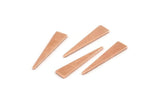 Copper Triangle Blank, 50 Raw Copper Triangle Blanks (20x4.5x0.80mm) M262