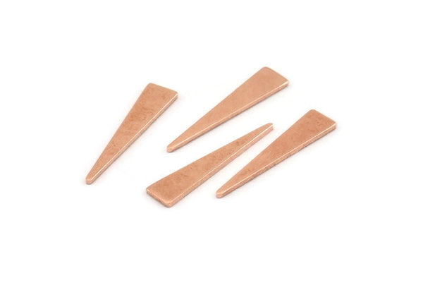 Bakır Üçgen Boşluğu, 50 Ham Bakır Üçgen Boşluğu (20x4,5x0,80 mm) M262
