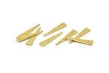 Brass Triangle Blank, 50 Hammered Raw Brass Triangle Blanks (20x4.5x0.80mm) M264