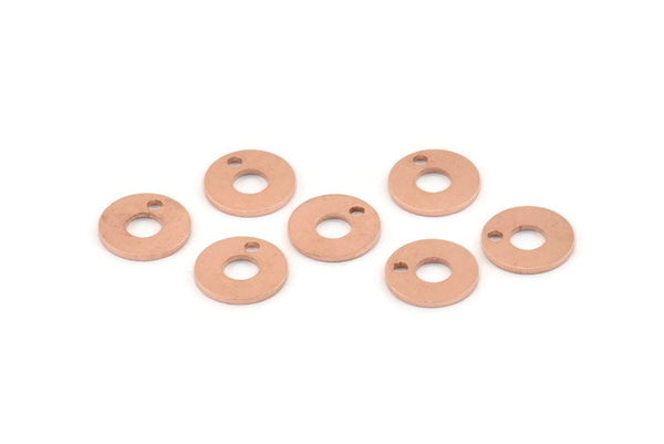 Bakır Çember Tılsımı, 1 Delikli 50 Ham Bakır Çember Tılsımı, Bulgular (10x0,80 mm) M015