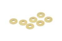 Brass Circle Connector, 50 Raw Brass Circle Rings, Findings (10x0.80mm) M034