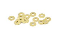 Brass Circle Connector, 50 Raw Brass Circle Rings, Findings (10x0.80mm) M034