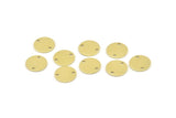 Brass Cabochon Tag, 24 Raw Brass Cabochon Tags With 2 Holes, Stamping Tags (12x0.80mm) M046