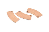 Copper Blank, 10 Raw Copper Stamping Blanks With 2 Holes, Charms, Connectors, Pendants (28x10x0.80mm) M284