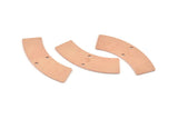 Copper Blank, 8 Raw Copper Stamping Blanks With 2 Holes, Charms, Connectors, Pendants (37x10x0.80mm) M287