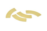 Brass Rectangle Blank, 10 Raw Brass Rectangle Stamping Blanks (37x10x0.80mm) M075