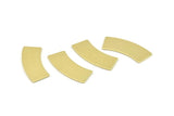 Brass Rectangle Blank, 12 Raw Brass Rectangle Stamping Blanks (28x10x0.80mm) M081