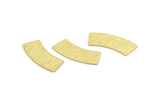 Brass Rectangle Blank, 12 Textured Raw Brass Rectangle Stamping Blanks (28x10x0.80mm) M085