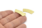 Brass Rectangle Blank, 12 Textured Raw Brass Rectangle Stamping Blanks (28x10x0.80mm) M085