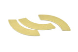 Brass Rectangle Blank, 8 Raw Brass Rectangle Stamping Blanks (50x10x0.80mm) M092