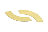 Brass Rectangle Blank, 8 Textured Raw Brass Rectangle Stamping Blanks (50x10x0.80mm) M100