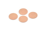 Copper Round Tag, 24 Raw Copper Round Stamping Blanks, Findings (12x0.80mm) M314