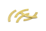 Brass Blank, 24 Textered Raw Brass Stamping Blanks (29x3.5x0.80mm) M320