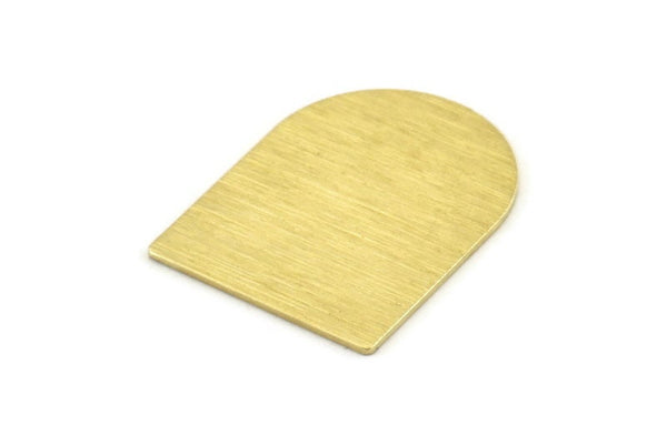 D Şeklinde Boş, 6 Dokulu Ham Pirinç D Şeklinde Damgalama Boşluğu, Bulgular (28x21x0,80 mm) M351