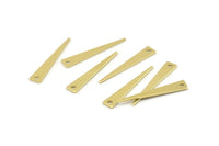 Pirinç Üçgen Tılsım, 1 Delikli 50 Ham Pirinç Küçük Üçgen Tılsım, Bulgular (26x4,5x0,80 mm) M143