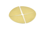 Brass Triangle Blank, 10 Raw Brass Fan Stamping Blanks, Findings (30x19x0.80mm) M220
