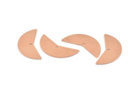 Bakır Ay Tılsımı, 1 Delikli 10 Bakır Ham Ay Tılsımı, Boşluklar (31x11x0,80 mm) M251
